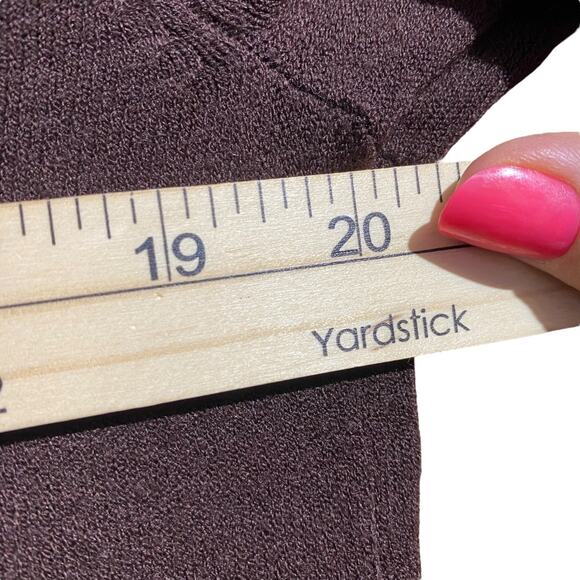 A New Day chocolate brown duster length cardigan - medium - Picture 6 of 7